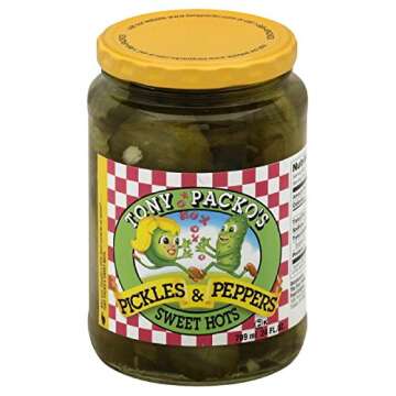 Tony Packo Sweet Hot Pickles and Peppers, 24 Ounce