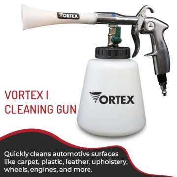 HI-TECH Vortex Cleaning Gun - Quickly Blasts Dirt and Dust from Surface - Works with Air Compressor (Vortex I)