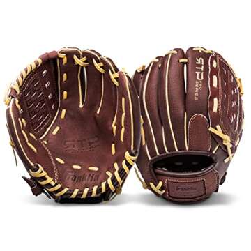 Franklin Sports Baseball Gloves - RTP Pro Baseball Fielding Glove - Infield Glove - 10", Brown