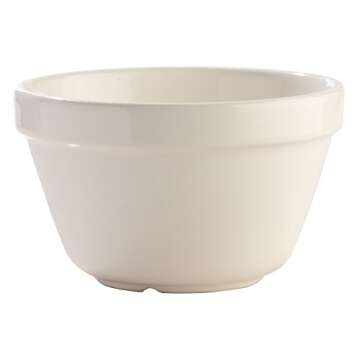 Mason Cash Original White Traditional Stoneware Pudding Basin, 17 cm