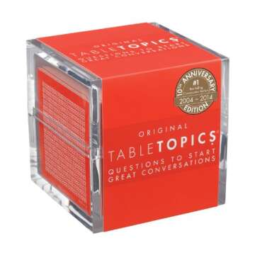 TableTopics - The Original - Conversation Starter Cards - 135 Questions to Break the Ice & Build Connection with Friends, Family, Workmates at Home, Parties, & Meetings