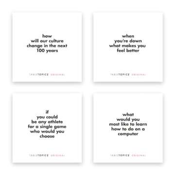 TableTopics - The Original - Conversation Starter Cards - 135 Questions to Break the Ice & Build Connection with Friends, Family, Workmates at Home, Parties, & Meetings