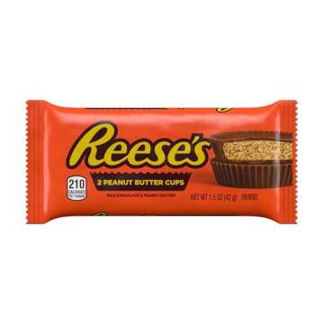 REESE'S Milk Chocolate Peanut Butter Cups, Candy Pack, 1.5 oz