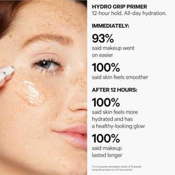 Milk Makeup Hydro Grip Primer - 0.33 fl oz - Hydrates & Grips Makeup for Up to 12 Hours - Prevents Caking - All Skin Types - Vegan, Cruelty Free