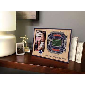 YouTheFan NFL New England Patriots 3D StadiumViews Picture Frame