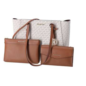 Michael Kors Charlotte Leather Tote Crossbody Bag