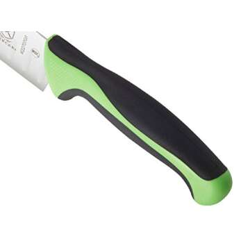 Mercer Culinary Millennia Colors 7-Inch Granton Edge Santoku Knife, Green