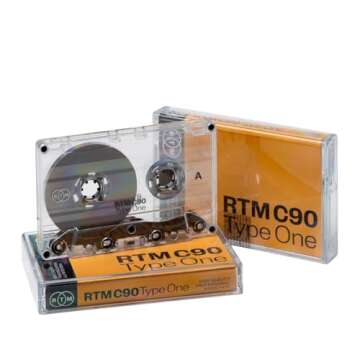 RTM C90 | Type 1 | 90-Minute Low Noise Music Cassette | Studio Quality | Ideal for Music Recording | Pack of 3