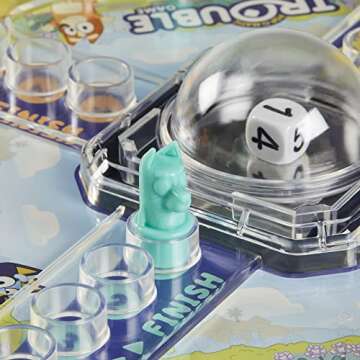 Hasbro Gaming Trouble: Bluey Edition Board Game for Kids