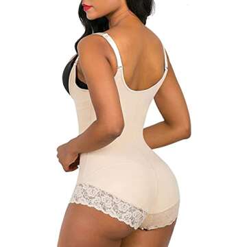 SHAPERX Women's Shapewear Tummy Control Fajas Colombianas Bodysuit