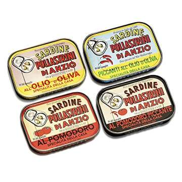 Seafood Aficionado Captain's Choice Selection | 10 Pack Variety | Gourmet Sardines Imported From Portugal, Spain and Italy in a box