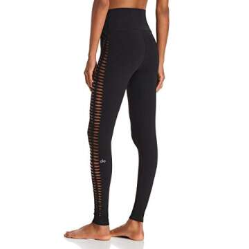 Alo Yoga Women's Misses Reform Legging, Black, S