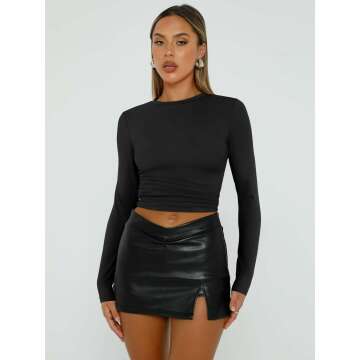 Stylish Women’s Long Sleeve Crop Tops for All Seasons