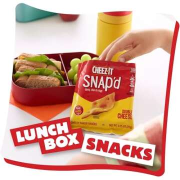 Cheez-It Cheese Crackers, Baked Snack Crackers, Lunch Snacks, Variety Pack (42 Packs)