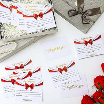 Blank Gift Certificates for Small Business Gifts