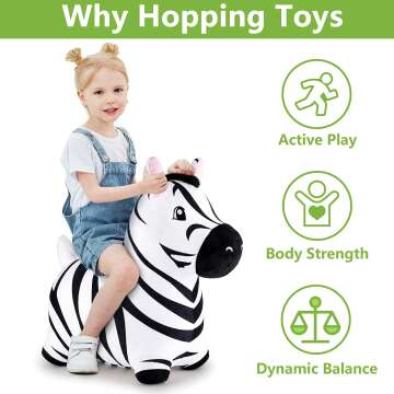 Bouncy Pals Zebra Hopper Toy for Toddlers