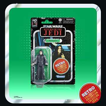 STAR WARS Retro Collection The Emperor, Return of The Jedi 3.75-Inch Collectible Action Figures, Ages 4 and Up