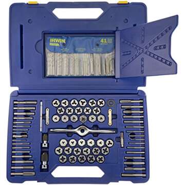 IRWIN Tools Tap And Die Set, Performance Threading System, Deluxe, 116-Piece (1813817)