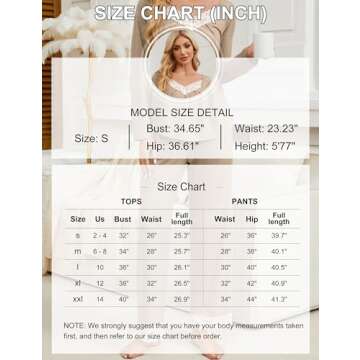 BMJL Women's Cute Lace Pajama Sets for Fall 2024