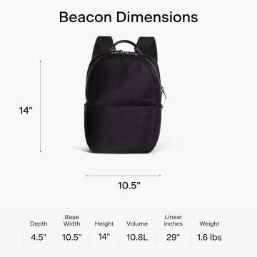 Lo & Sons The Beacon - Nylon - Black/Silver/Azure