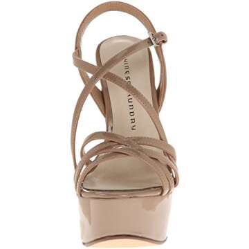 Chinese Laundry Women's Teaser Platform Dress Sandal, Nude Patent, 10 M US