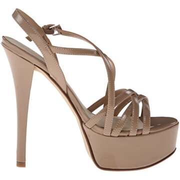 Chinese Laundry Women's Teaser Platform Dress Sandal, Nude Patent, 10 M US