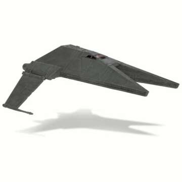 STAR WARS Micro Galaxy Squadron Inquisitor Transport Scythe - 7-Inch Starship Class Vehicle with Three 1-Inch Micro Figure Accessories