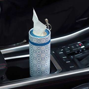 Car Tissue Holder Pack for Cup Holders - Travel Essential