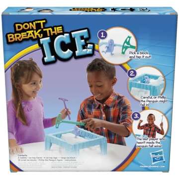 Hasbro Gaming Don't Break The Ice Preschool Game, Board Games for Kids Ages 3 and Up