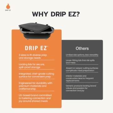 Drip EZ BBQ Prep Tub V2 for Outdoor Cooking