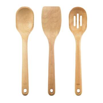 Stainless Steel Ladle & Wooden Utensil Set by OXO