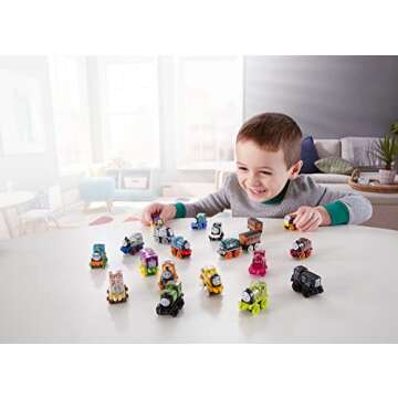 Thomas & Friends Toy Trains MINIS 20 Pack of Miniature Push-Along Engines & Railway Vehicles for Pretend Play​ Preschool Kids Ages 3+ Years (Amazon Exclusive)