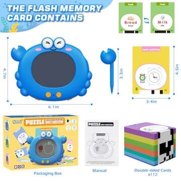 Interactive Talking Flash Cards for Kids - 224 Pages of Learning Fun!