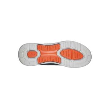 Skechers Men's Gowalk Arch Fit-Athletic Workout Walking Shoe with Air Cooled Foam Sneaker, Charcoal/Orange, 11.5 X-Wide