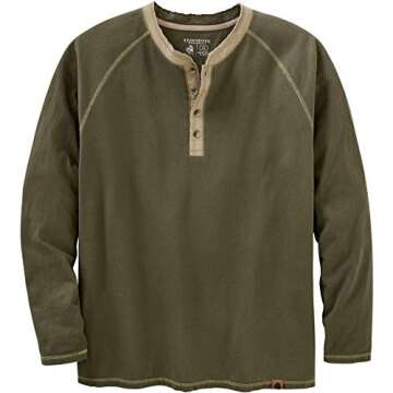 Legendary Whitetails Men's Recluse Henley, Army, Small