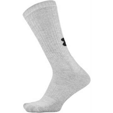 Under Armour Adult Training Cotton Crew Socks, Multipairs