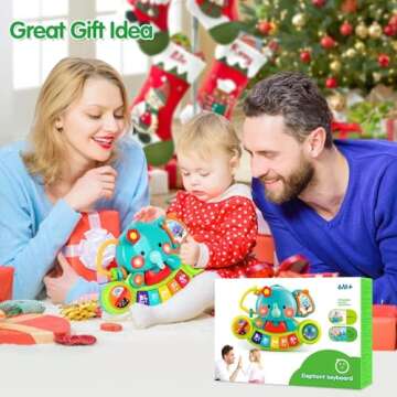 Light-Up Baby Piano Toy: Perfect Gift for 6-12 Months