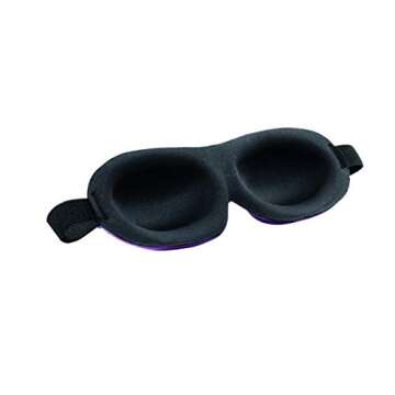 Bucky Ultralight Comfortable Contoured Travel and Sleep Eye Mask, Black Eyelash, One Size (5824)