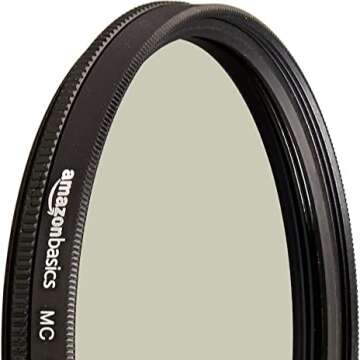 AmazonBasics 72mm Circular Polarizer Lens for Photographers