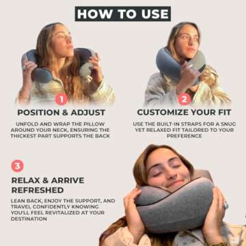 FlyHugz™ Memory Foam Travel Neck Pillow