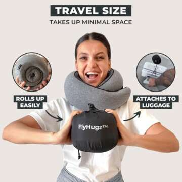 FlyHugz™ Memory Foam Travel Neck Pillow