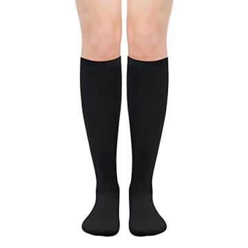 Black Knee High Socks Knee Socks for Women Knee High Black Socks Long Black Socks for Women Black Knee Socks High Socks