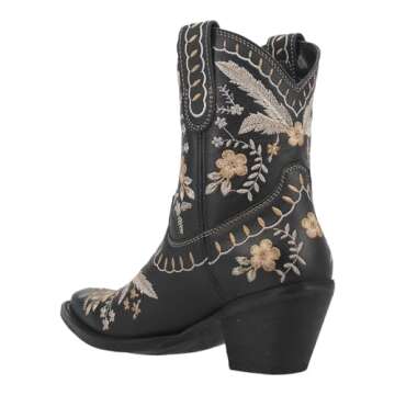 Dingo Women's Floral Snip Toe Ankle Boots - Size 7