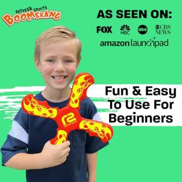 Boomerang for Kids - Toys For Ages 8-13 Boys & Girls - Fun & Easy To Use - Easter Basket Stuffers for Kids 6 7 8 9 10 Year Old Boy Gifts - Best Easter Gifts For 8 Year Old Boys Gift Ideas for All Ages