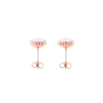 Ted Baker Sinaa Crystal Stud Earrings - Silver or Rose Gold Tone Options