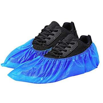 Green Convenience 100 Pack 50 Pairs Disposable Shoe Covers Boot Cover Waterproof, Dust proof