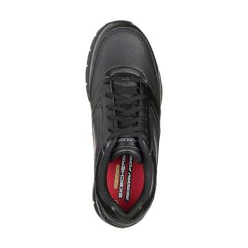 Skechers Men's Nampa Food Service Shoe, Black, 13