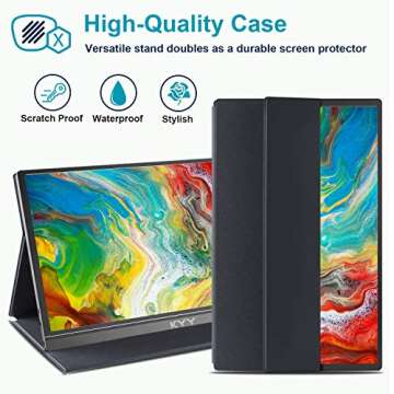 KYY Portable 15.6" FHD Monitor with Smart Cover