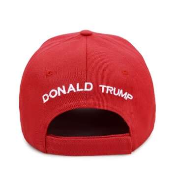 Trump 2024 Hat Make America Great Again Cap Donald Trump Take America Back MAGA USA Adjustable Baseball Hat (Keep America Great Red 1.0)