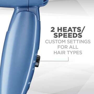 Conair Travel Hair Dryer: Compact Dual Voltage 1600W